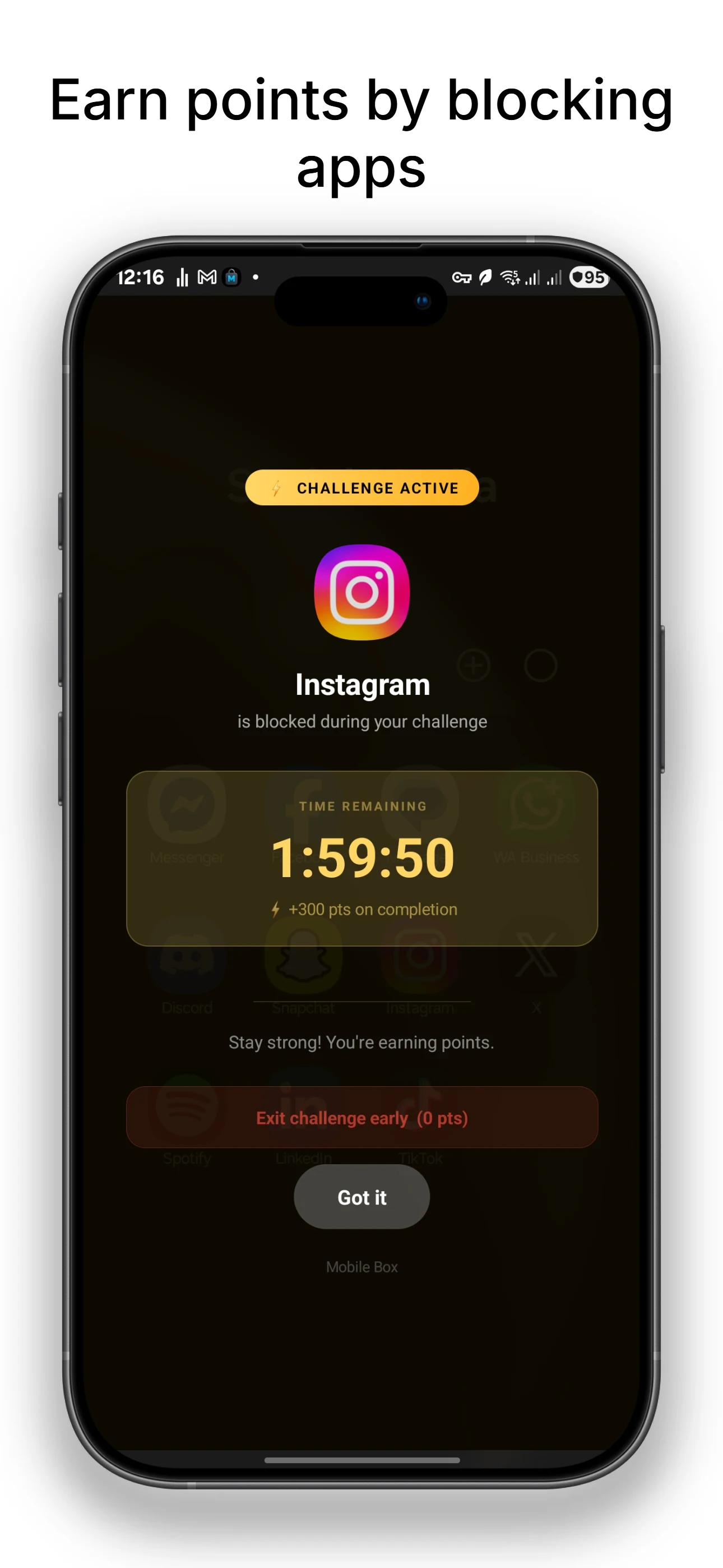 Mobile Box - Screen Time App screenshot